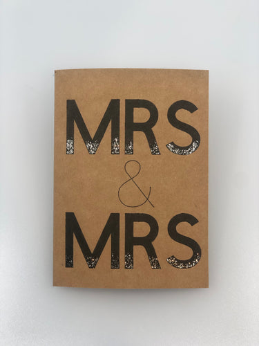 Mrs. & Mrs. Wedding Card