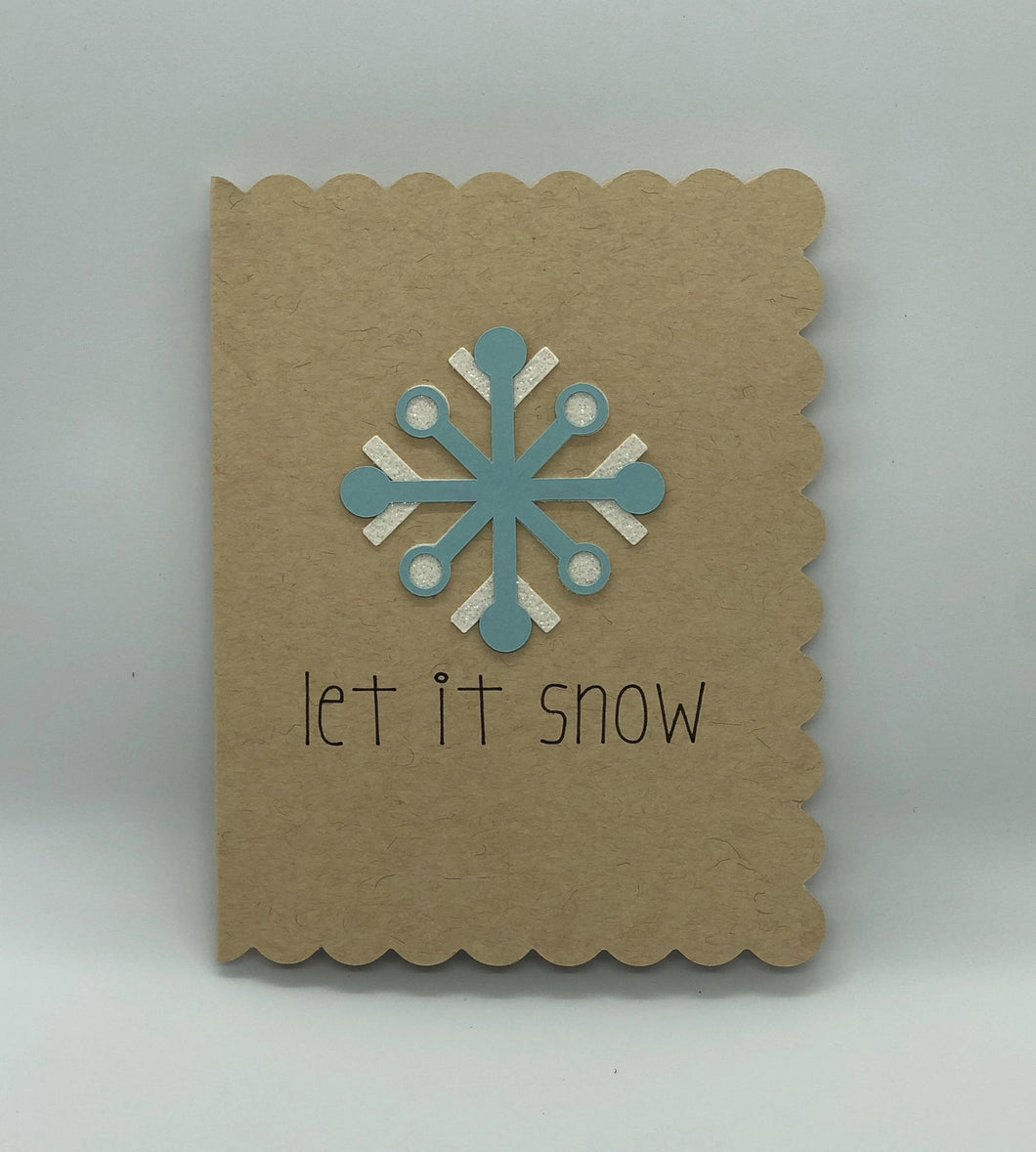 let it snow christmas card