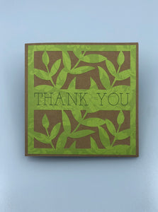 Greenery Thank You Card